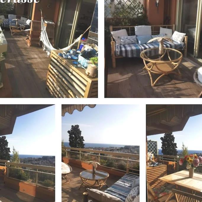 Appartement Nice Centre Vue Mer Avec Piscine Pour Famille, Couple D'Amis Pas De Groupes De Jeunes Autorises 外观 照片